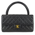 Chanel Classic Single Flap Medium Handbag Black Lambskin