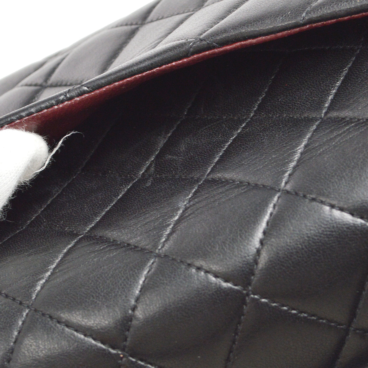 Chanel Classic Single Flap Medium Handbag Black Lambskin
