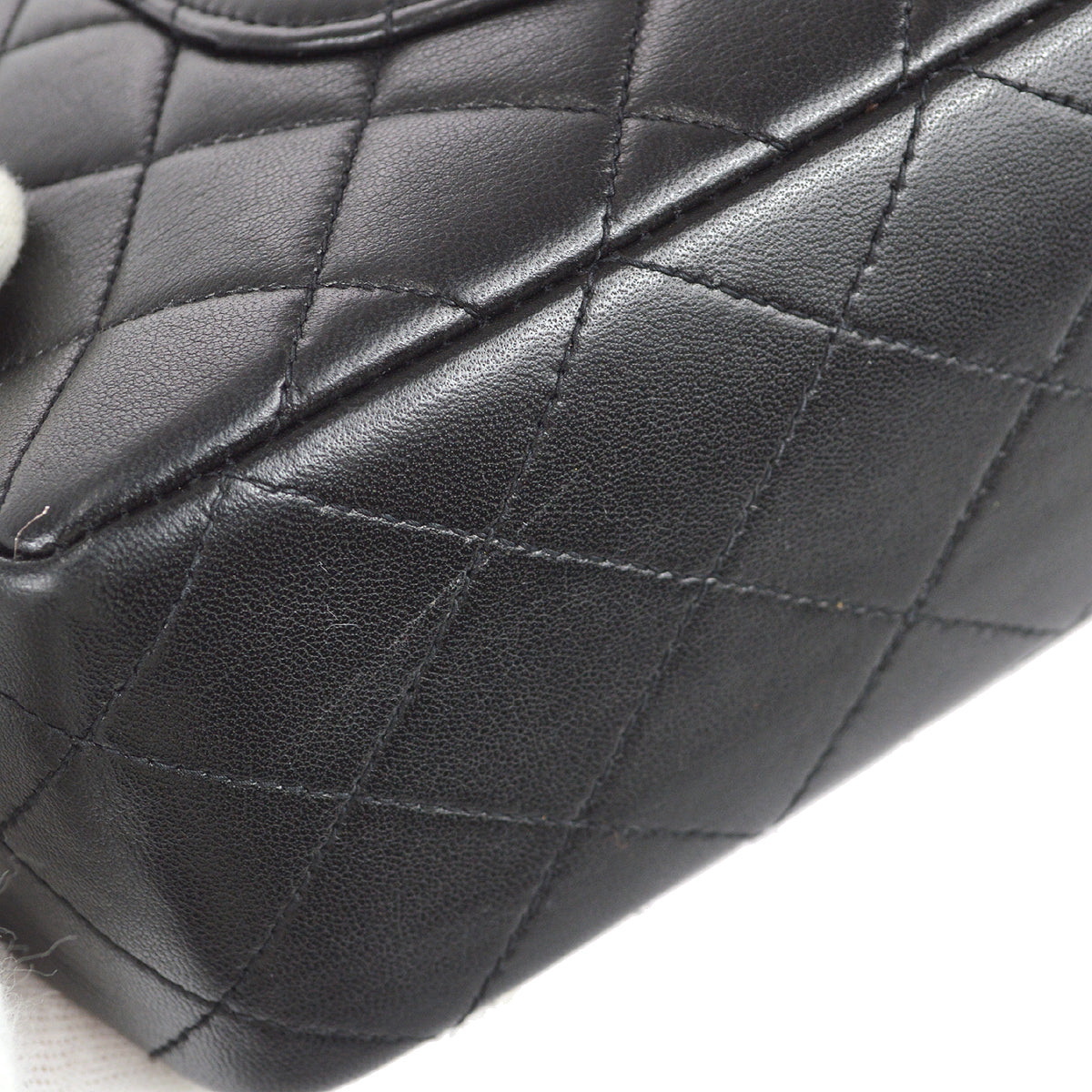 Chanel Classic Single Flap Medium Handbag Black Lambskin