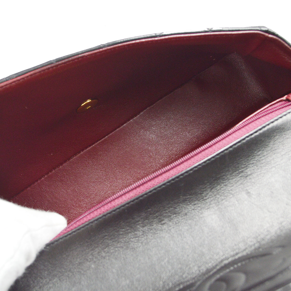 Chanel Classic Single Flap Medium Handbag Black Lambskin