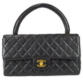 Chanel Classic Single Flap Medium Handbag Black Lambskin