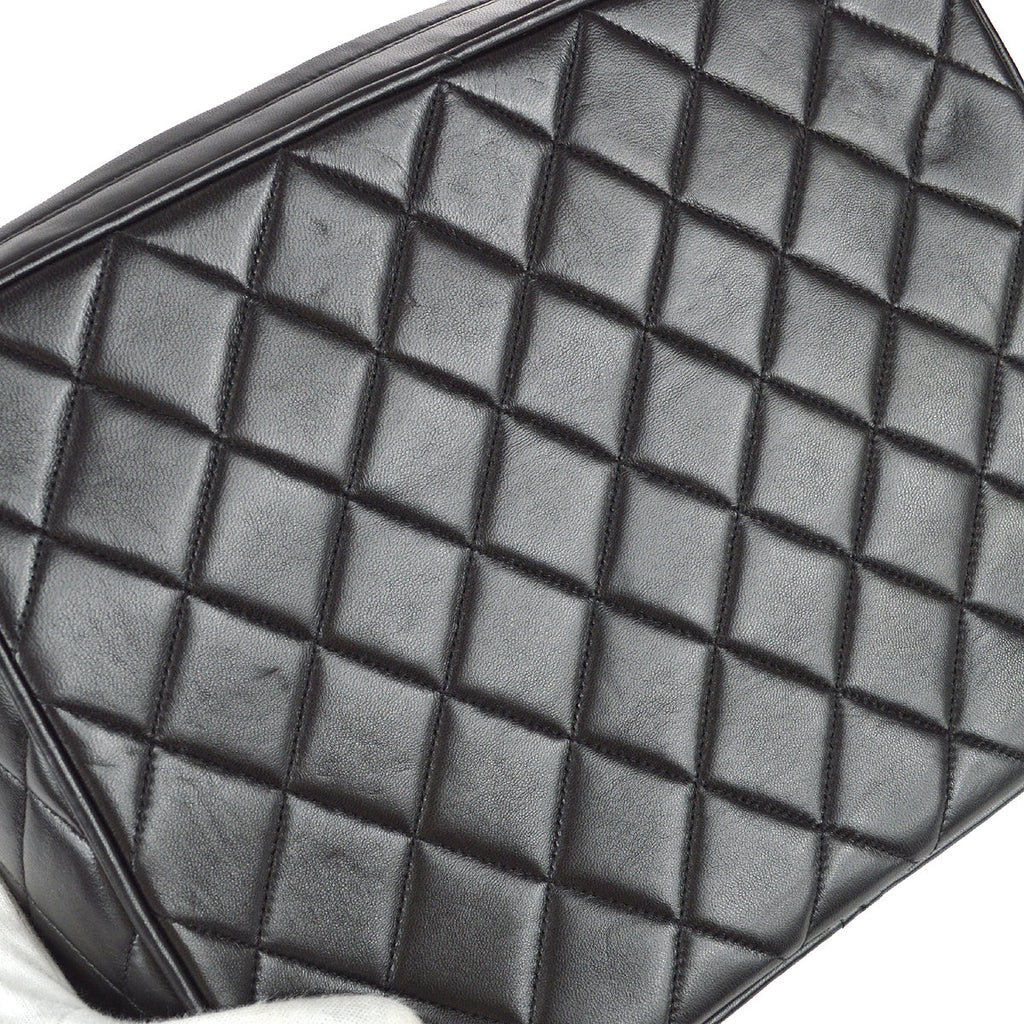 Chanel Fringe Bijou Chain Shoulder Bag Black Lambskin