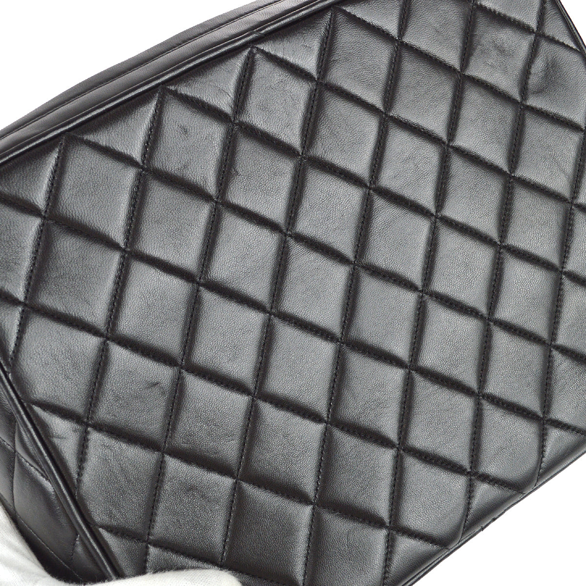 Chanel Fringe Bijou Chain Shoulder Bag Black Lambskin