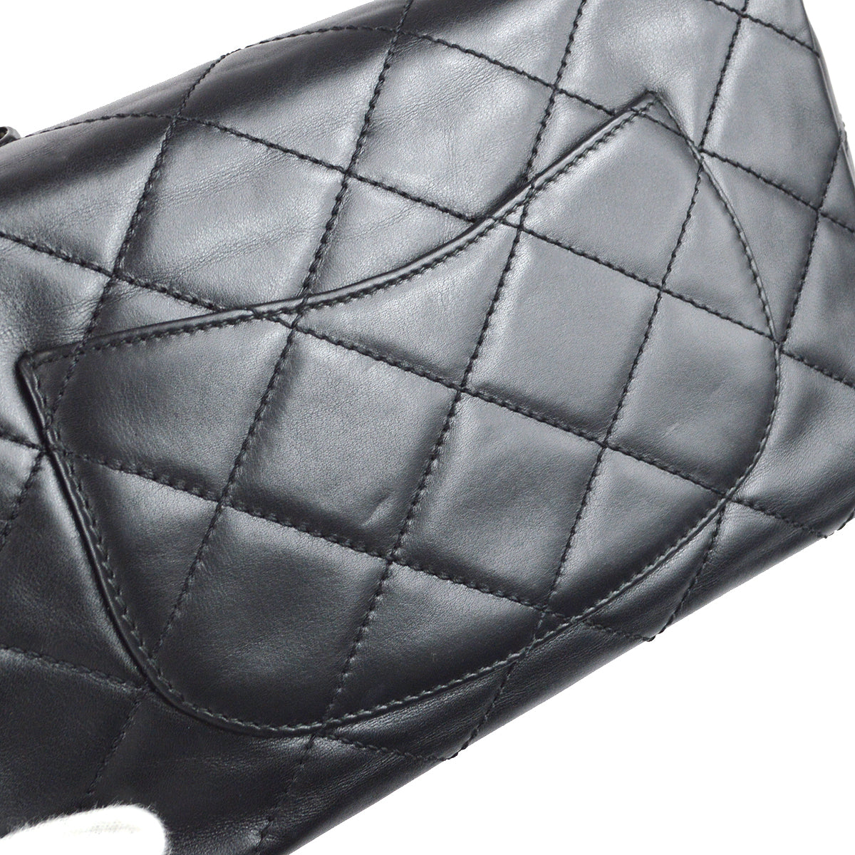 Chanel Classic Single Flap Chain Shoulder Bag Black Lambskin