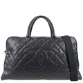 Chanel * 2003-2004 Bowling Bag 50 Black Caviar