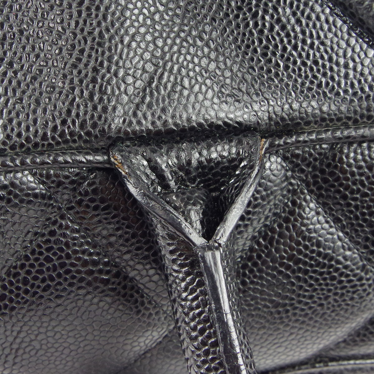 Chanel * 2003-2004 Bowling Bag 50 Black Caviar