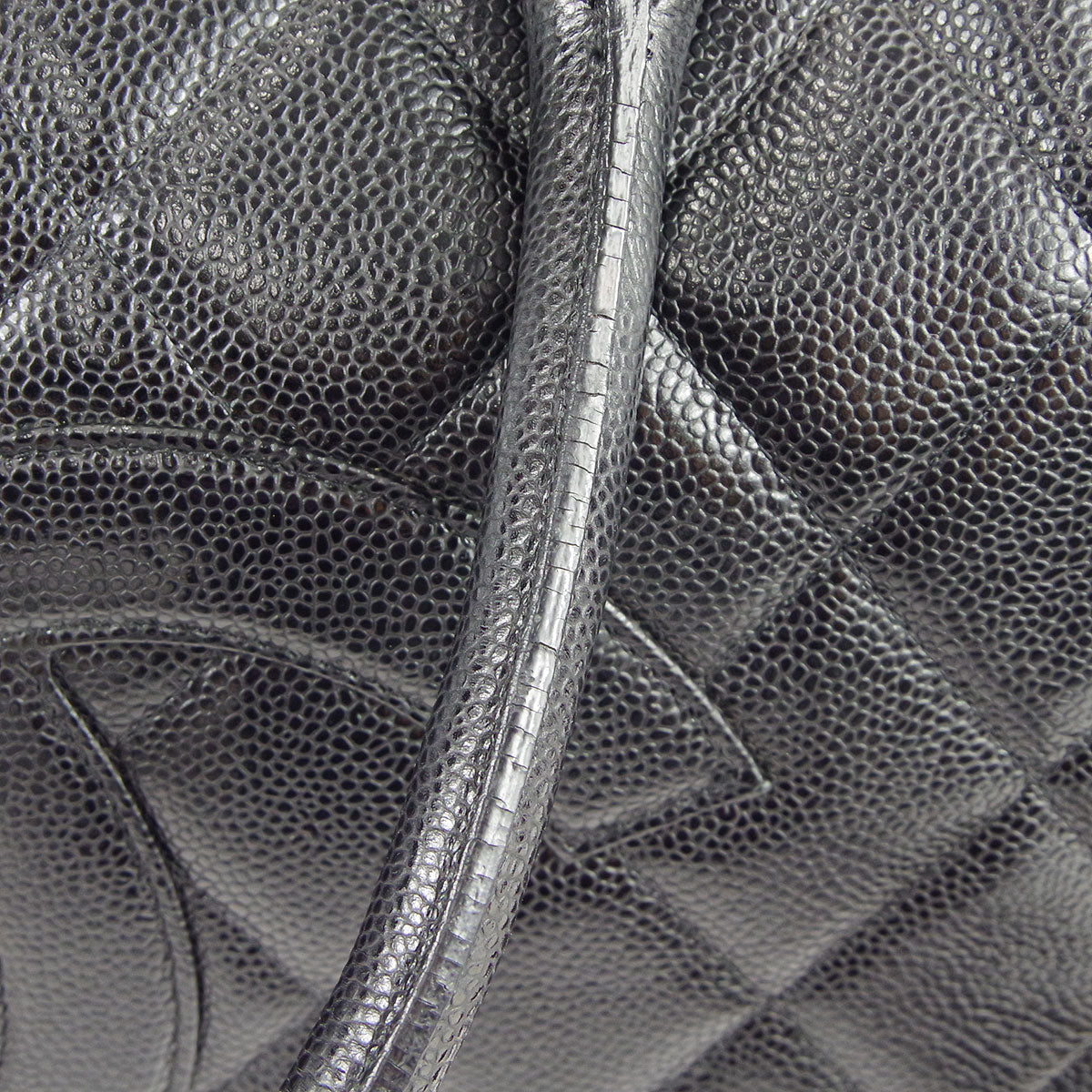 Chanel * 2003-2004 Bowling Bag 50 Black Caviar