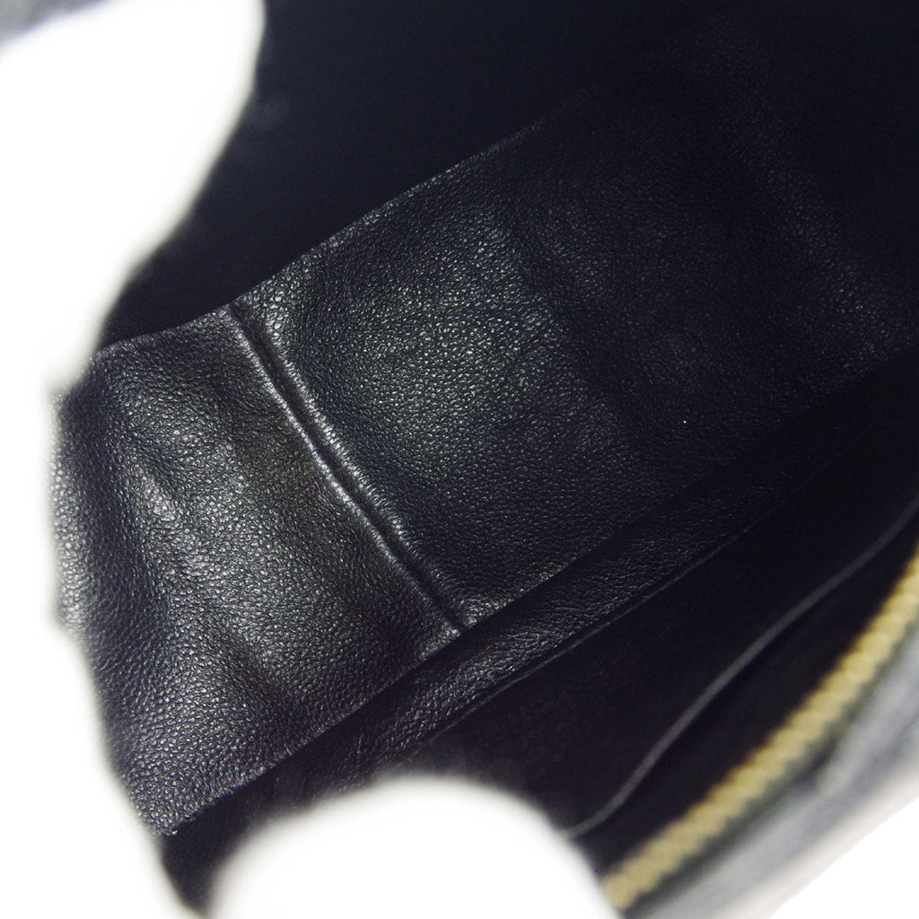 Chanel * 1991-1994 Pocket Camera Bag Mini Black Lizard