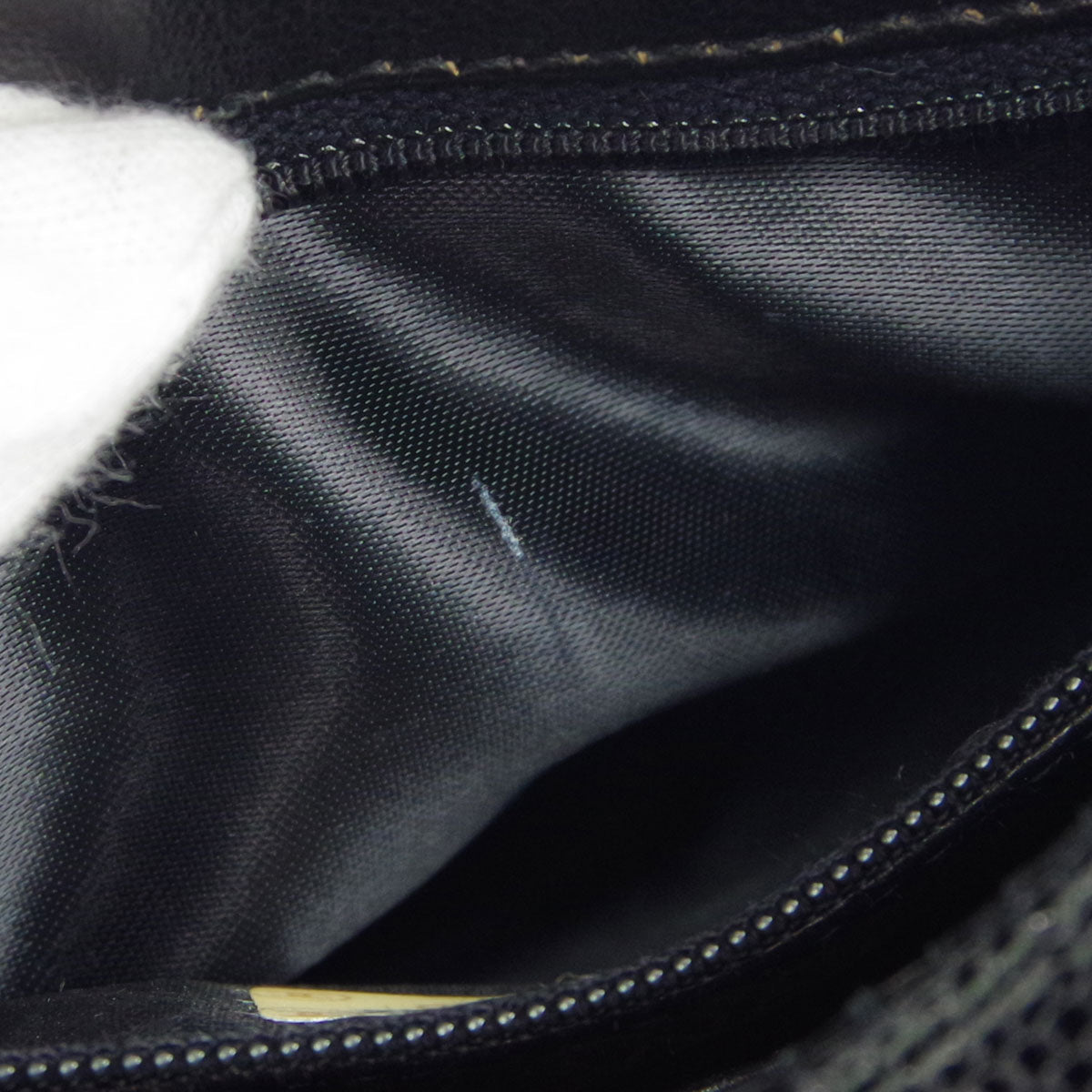 Chanel * 1991-1994 Pocket Camera Bag Mini Black Lizard