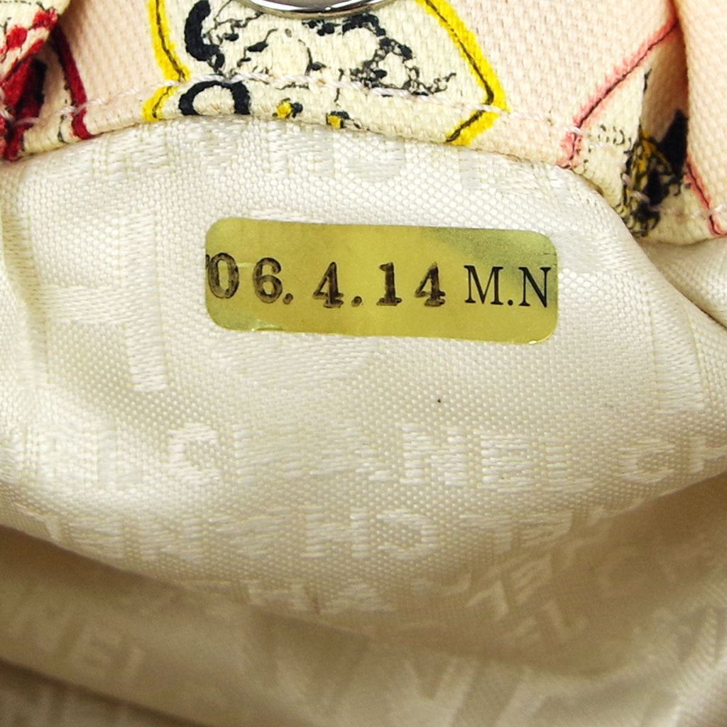 Chanel * 2005-2006 Valentine Chain Handbag Pink Canvas