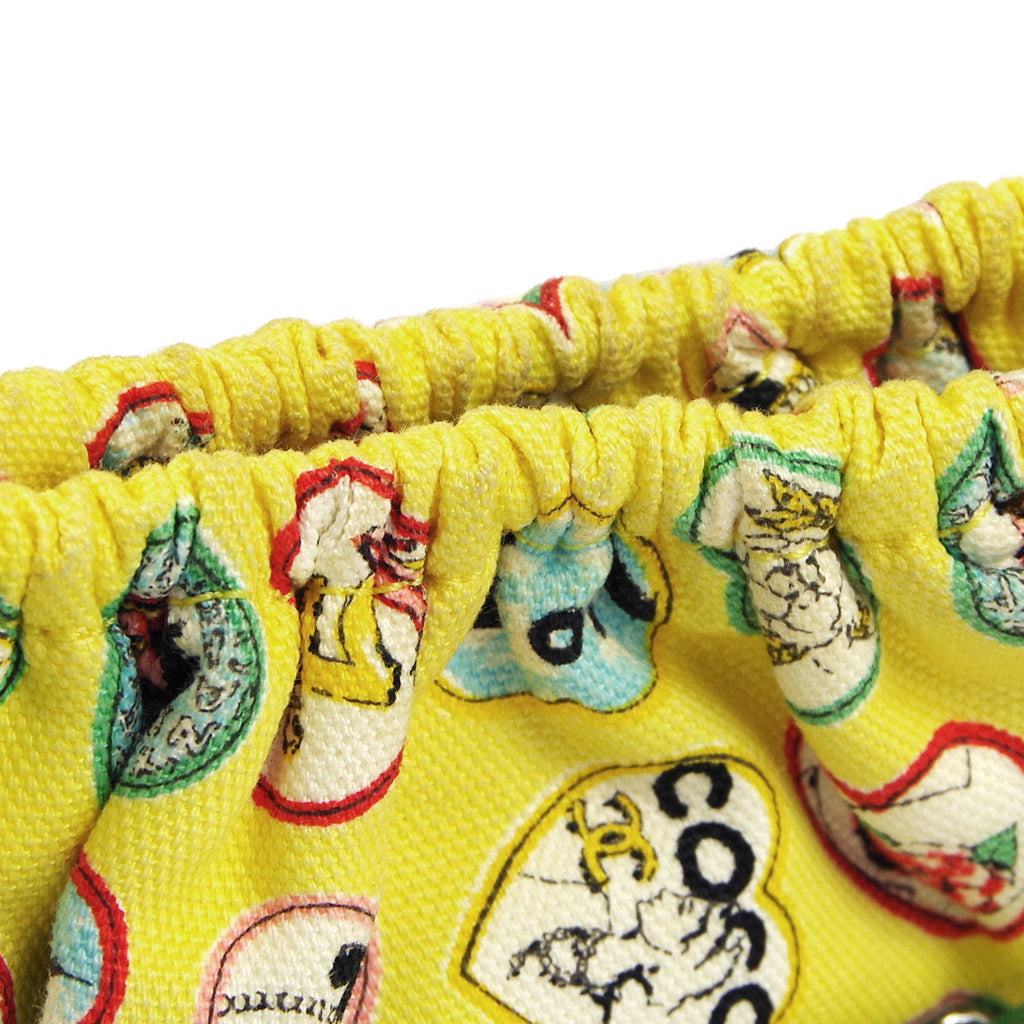 Chanel * 2005-2006 Valentine Chain Handbag Yellow Canvas