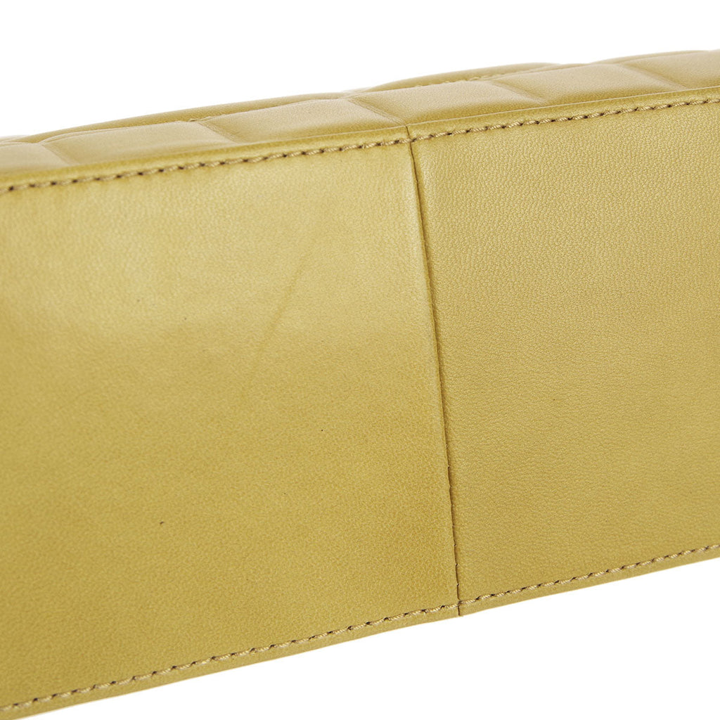 Chanel * Choco Bar Shoulder Bag Beige Lambskin