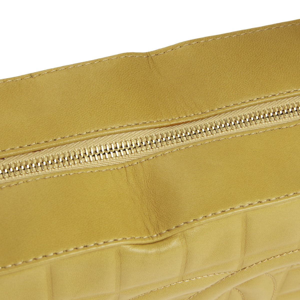 Chanel * Choco Bar Shoulder Bag Beige Lambskin
