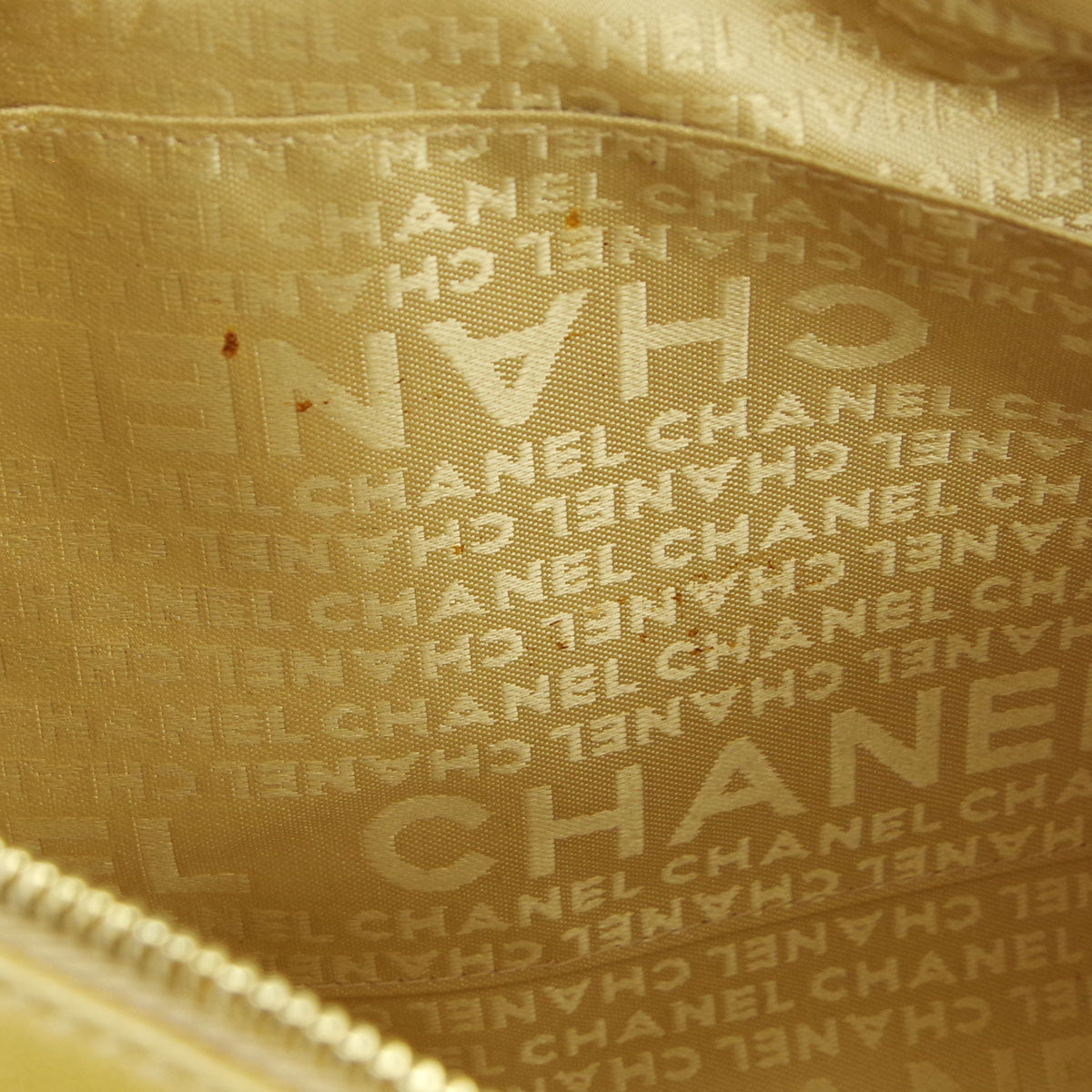 Chanel * Choco Bar Shoulder Bag Beige Lambskin