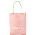 Chanel * Essential Tote Bag Pink White Calfskin
