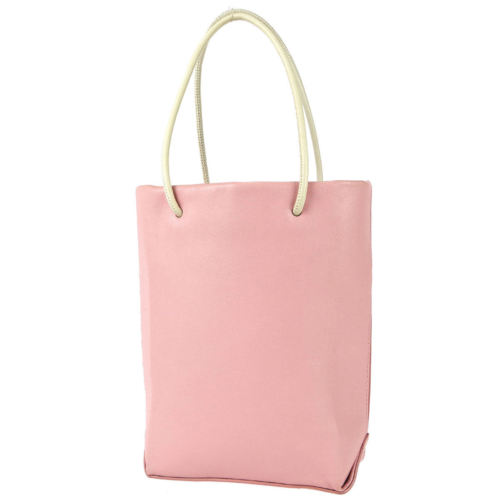 Chanel * Essential Tote Bag Pink White Calfskin
