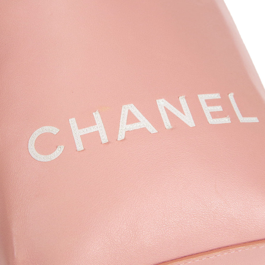 Chanel * Essential Tote Bag Pink White Calfskin