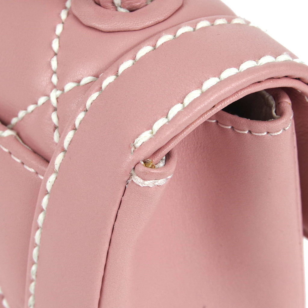 Chanel * Wild Stitch Handbag Pink Calfskin