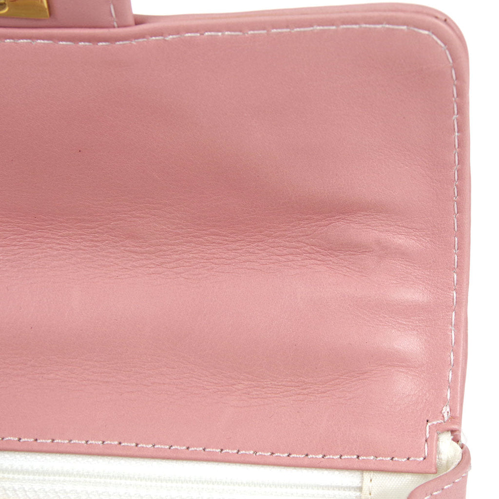Chanel * Wild Stitch Handbag Pink Calfskin