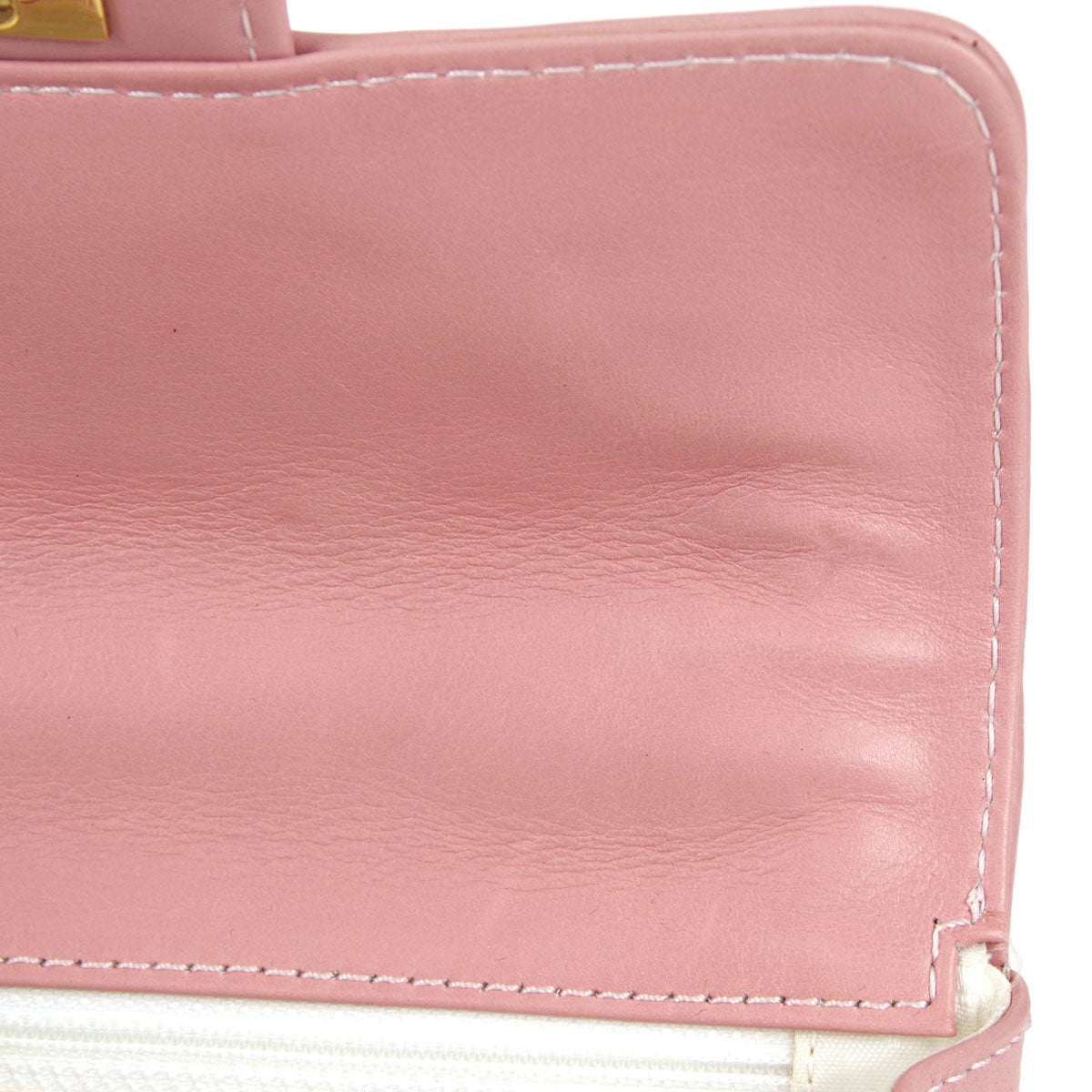 Chanel * Wild Stitch Handbag Pink Calfskin