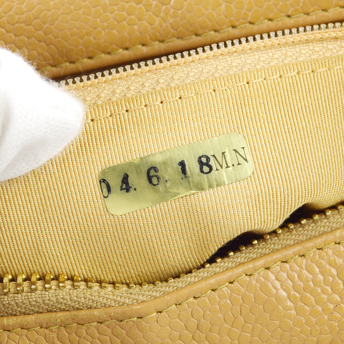 Chanel 2003-2004 Hobo Bag Beige Caviar