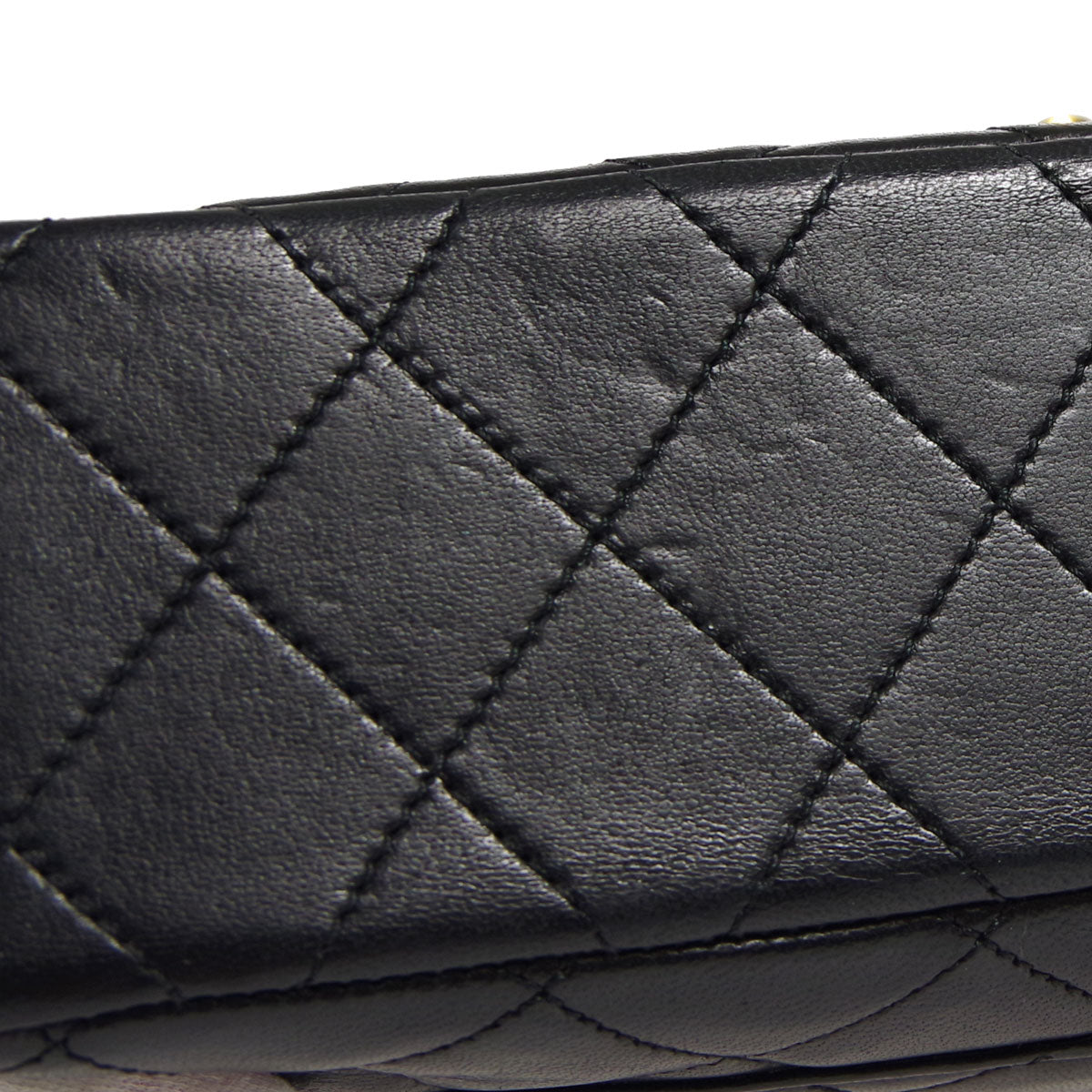 Chanel * Paris Limited Double Flap Medium Chain Shoulder Bag Black Bordeaux Lambskin