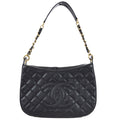 Chanel 2004-2005 Hobo Bag Black Caviar