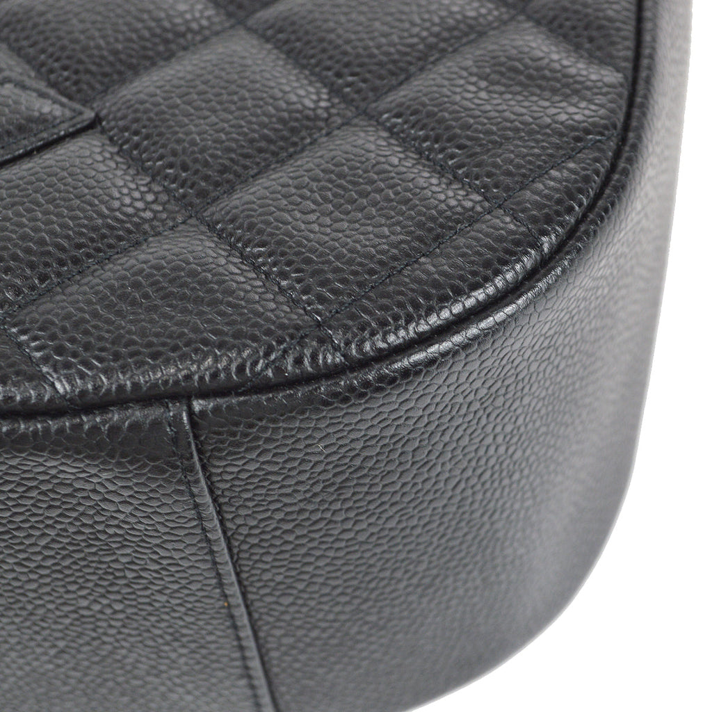 Chanel 2004-2005 Hobo Bag Black Caviar