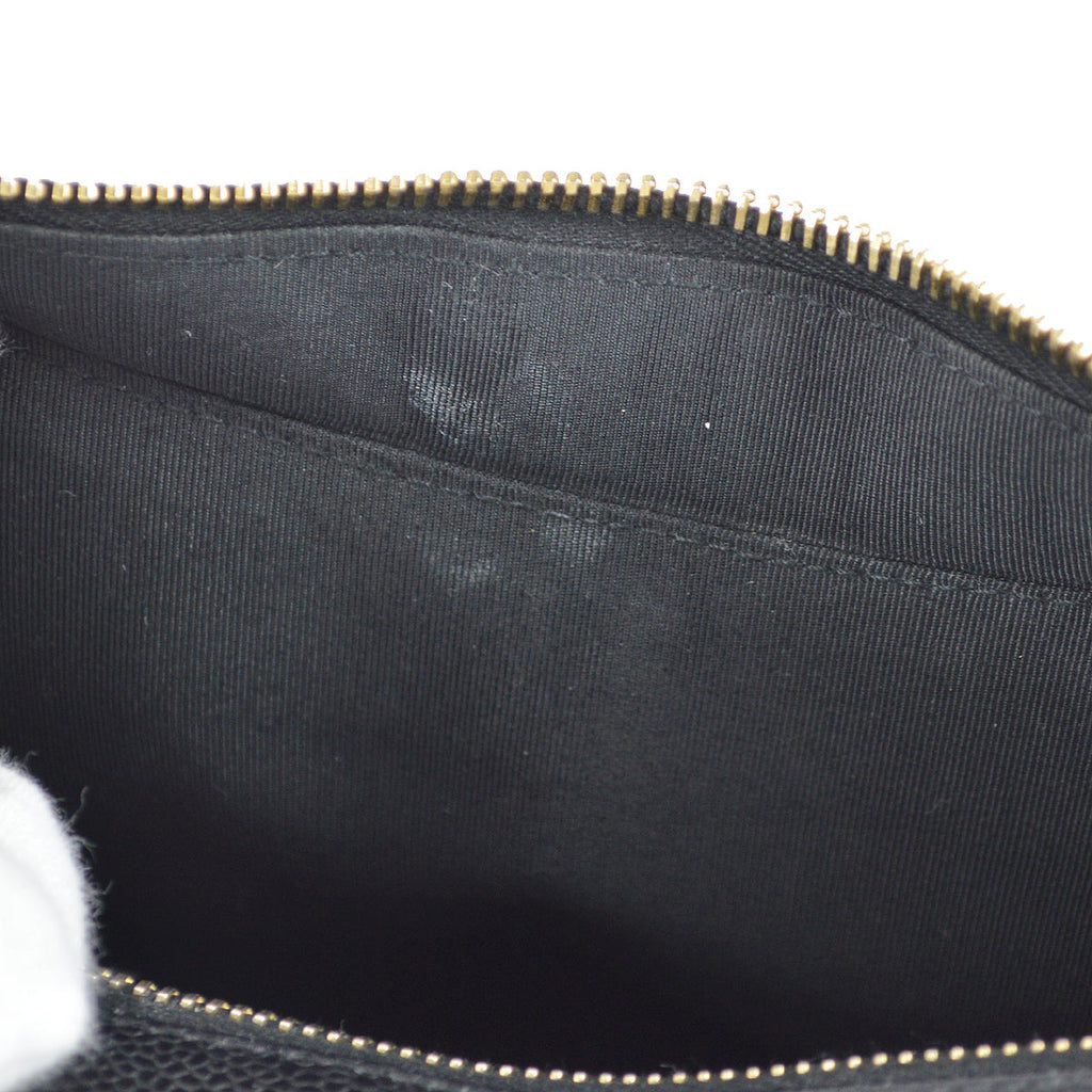 Chanel 2004-2005 Hobo Bag Black Caviar