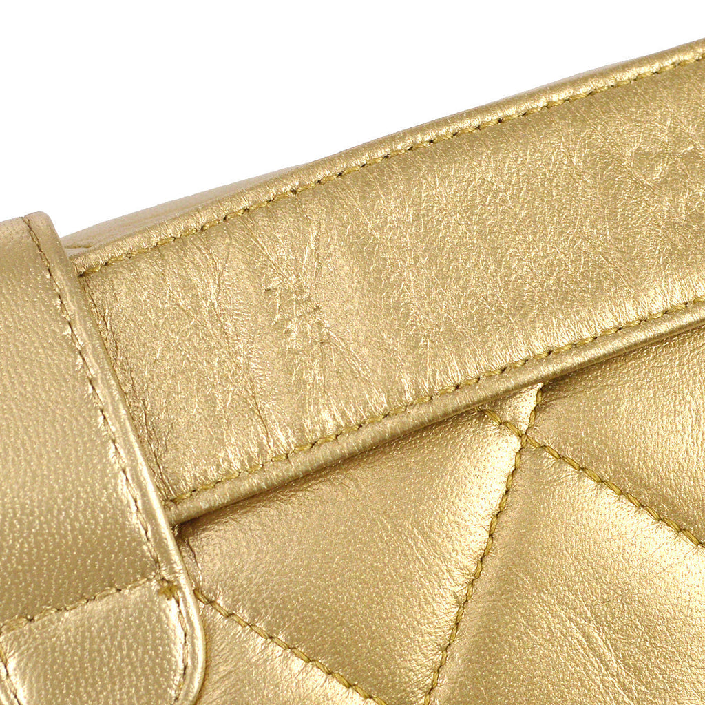 Chanel 1991-1994 Belt Bag Gold Lambskin