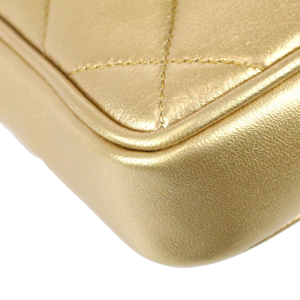 Chanel 1991-1994 Belt Bag Gold Lambskin
