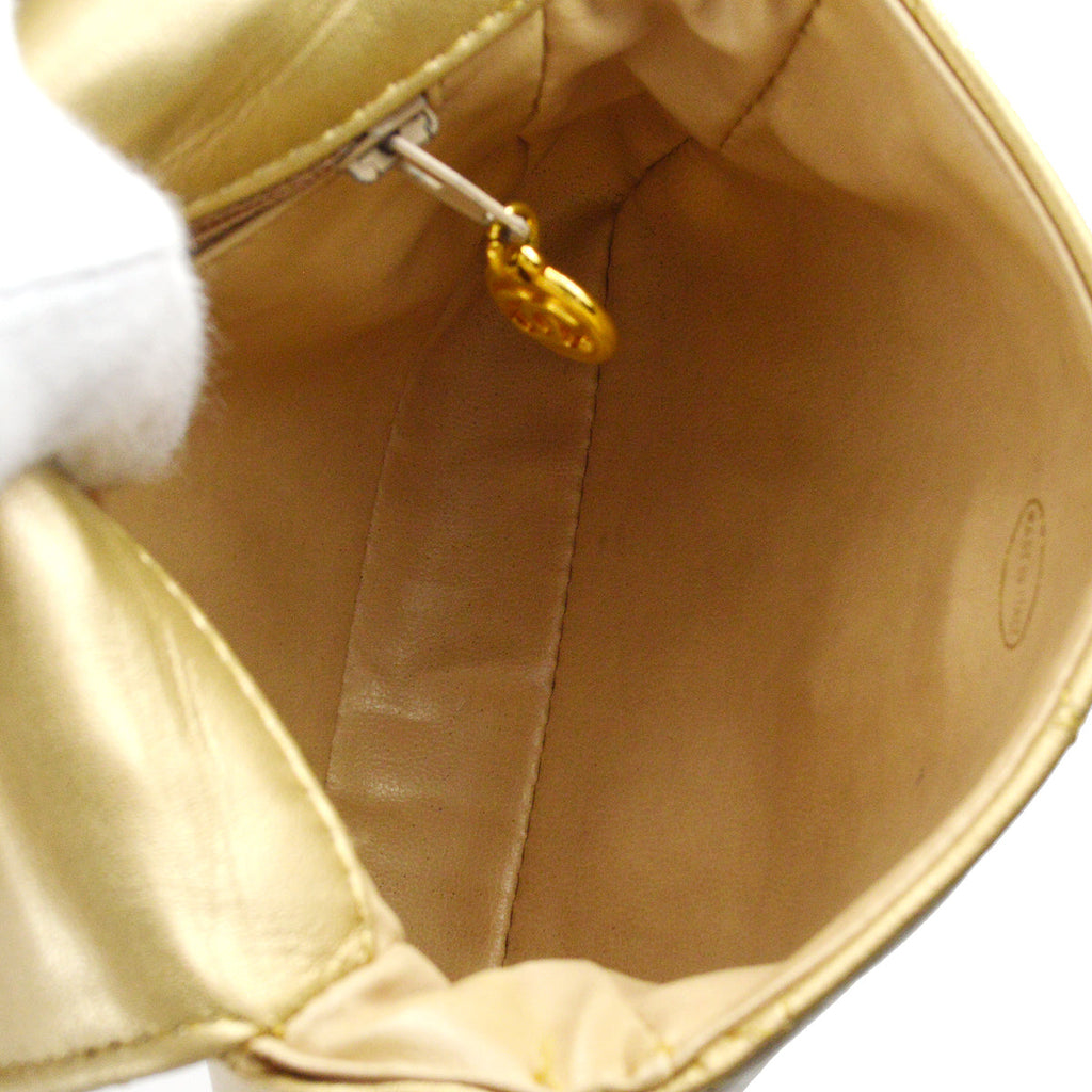 Chanel 1991-1994 Belt Bag Gold Lambskin