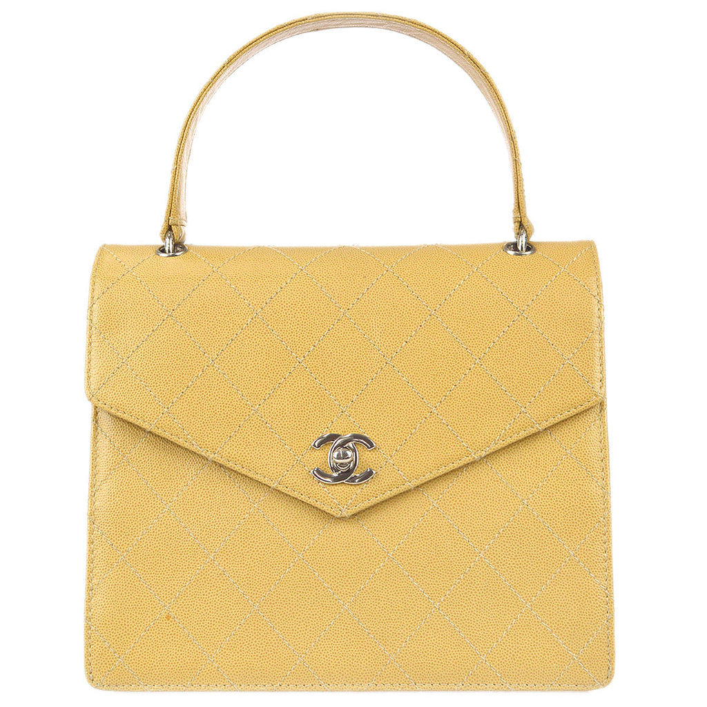 Chanel Handbag Beige Caviar