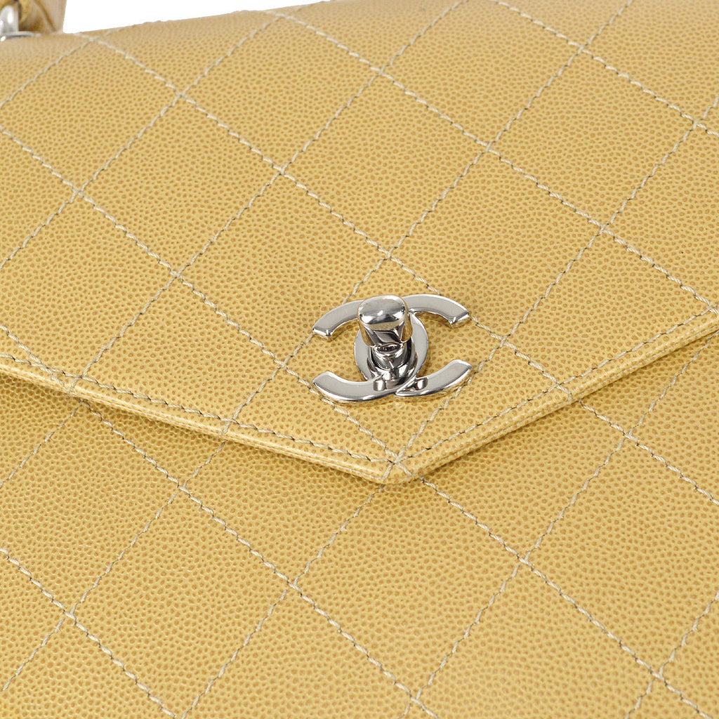 Chanel Handbag Beige Caviar