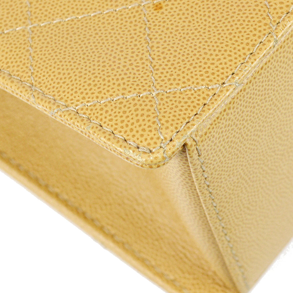 Chanel Handbag Beige Caviar