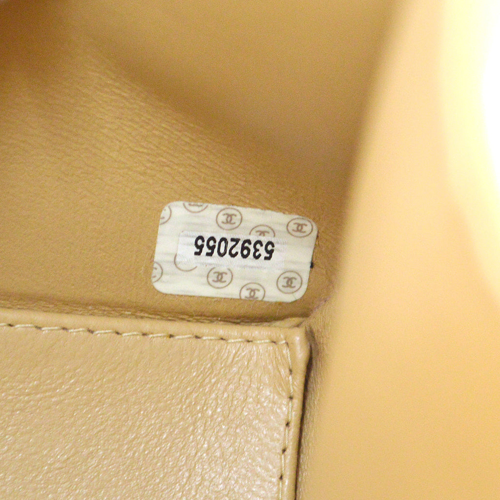 Chanel Handbag Beige Caviar