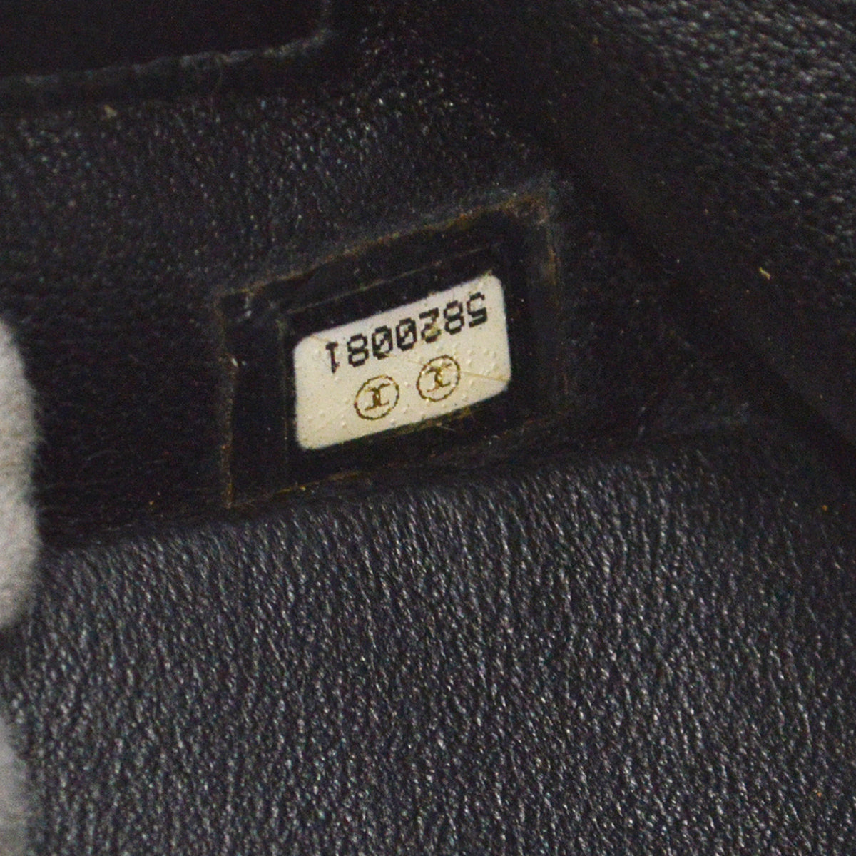 Chanel Double Chain Shoulder Tote Bag Black Canvas