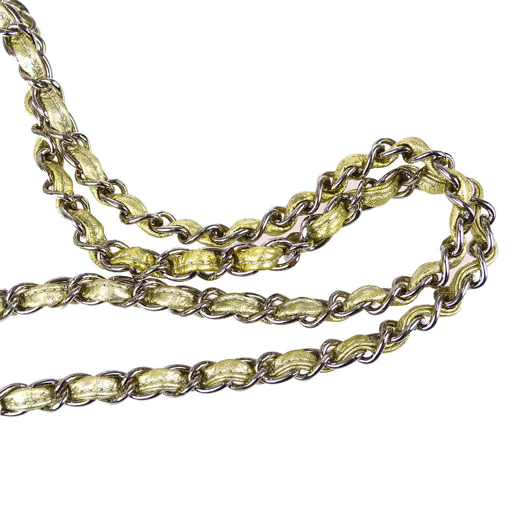 Chanel Double Chain Shoulder Bag Clear Vinyl