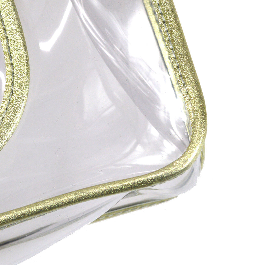 Chanel Double Chain Shoulder Bag Clear Vinyl