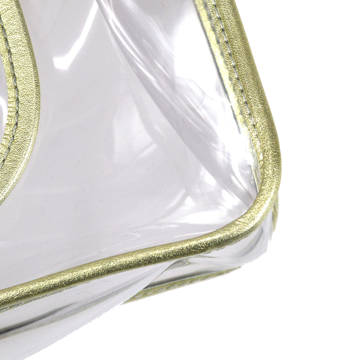 Chanel Double Chain Shoulder Bag Clear Vinyl