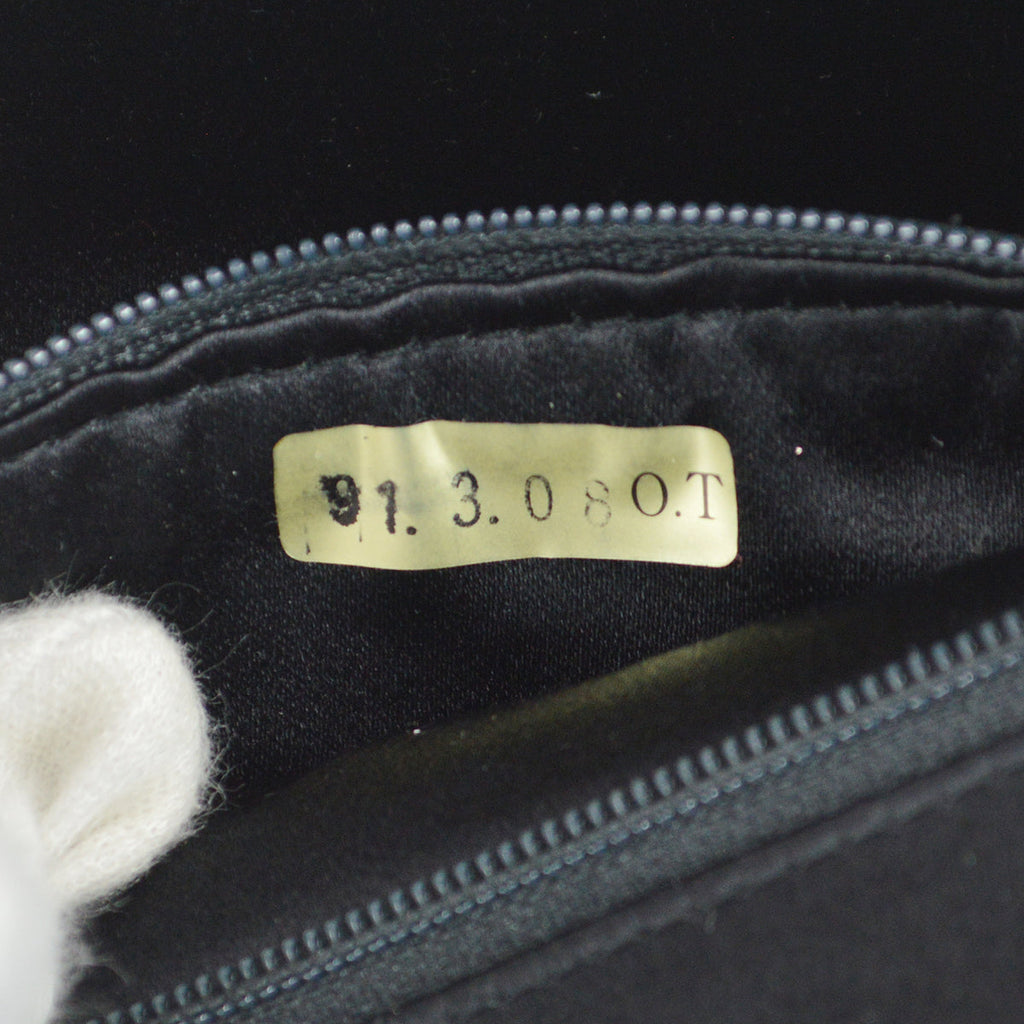 Chanel 1989-1991 Diana Flap Bag Mini Black Satin