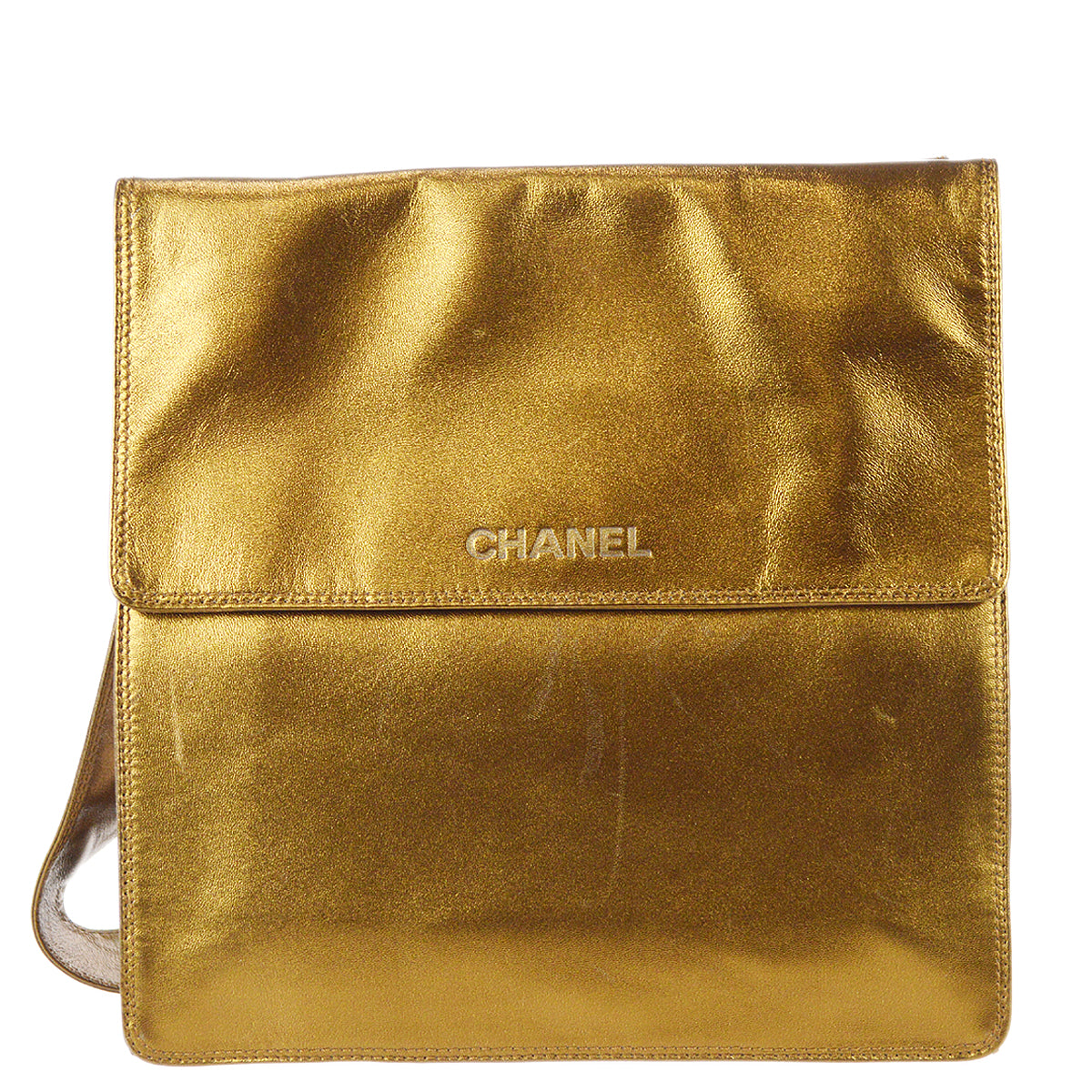 Chanel 2000 Shoulder Bag Bronze Lambskin