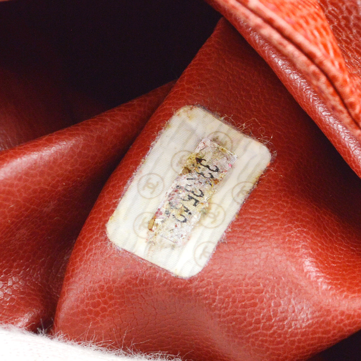Chanel Triple CC Drawstring Chain Shoulder Bag Red Caviar