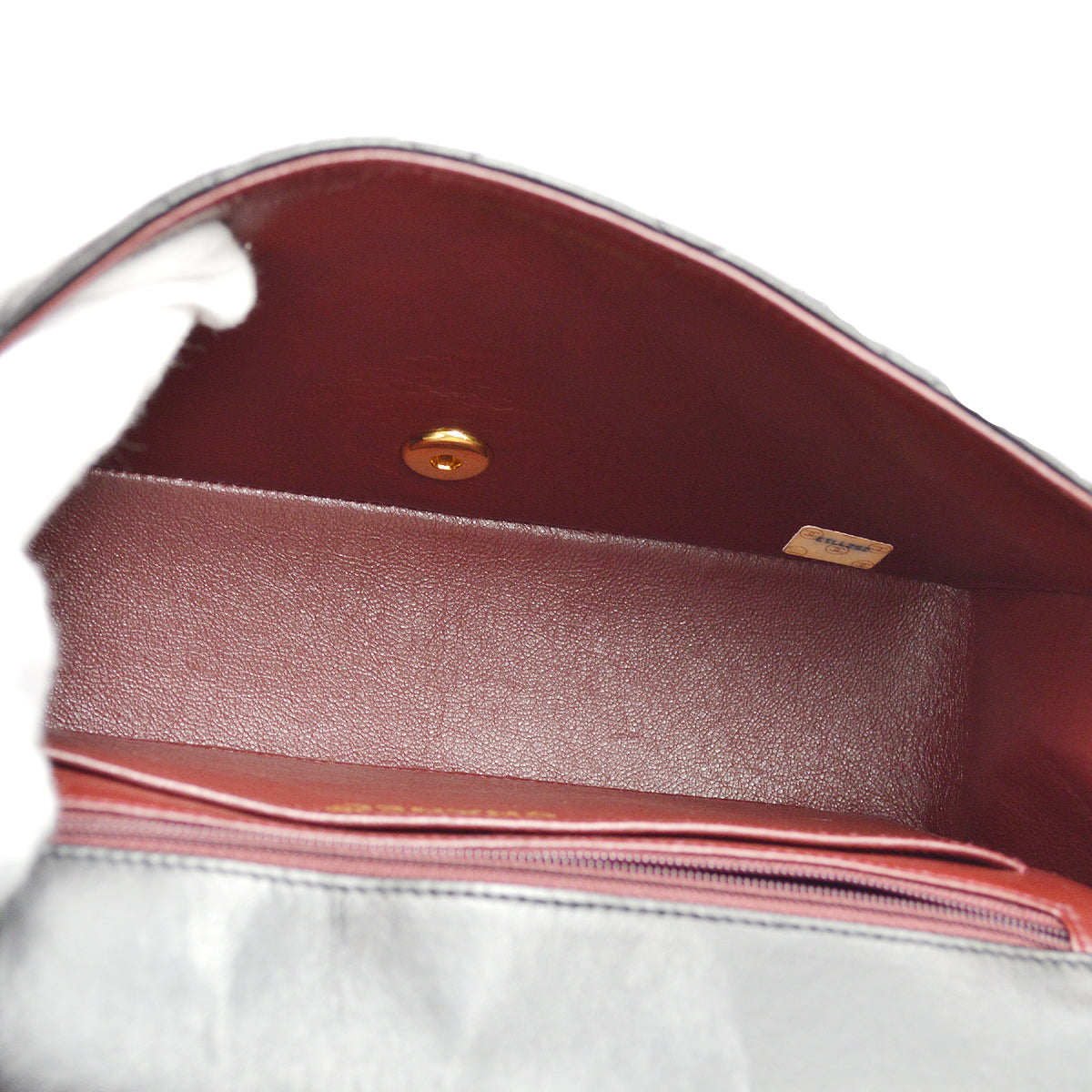 Chanel 1991-1994 Black Lambskin Medium Diana Flap Bag