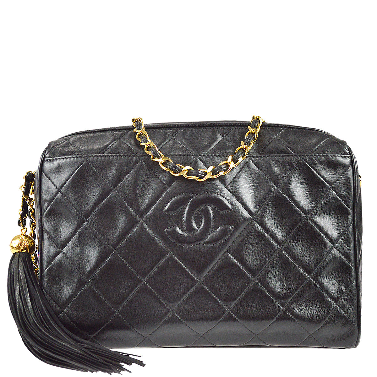 Chanel 1994-1996 Camera Bag Small Black Lambskin