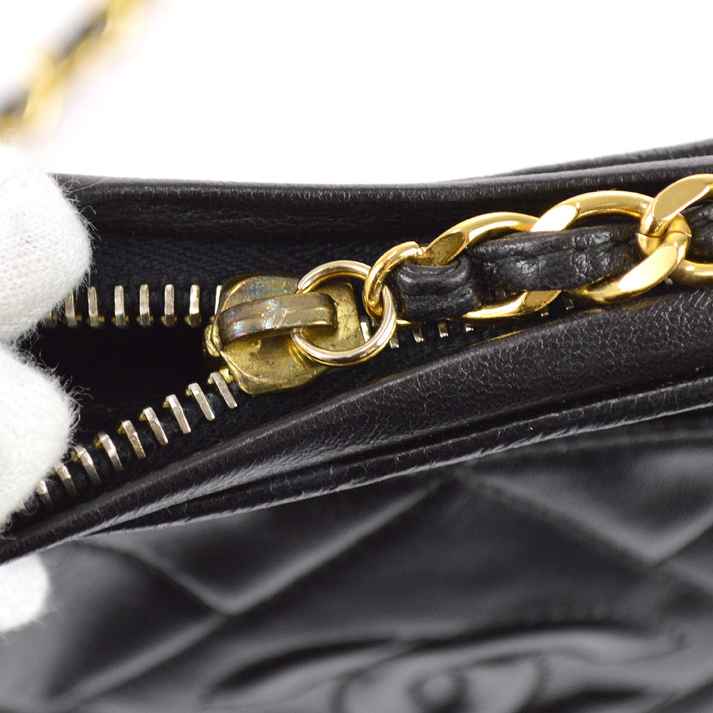 Chanel 1994-1996 Camera Bag Small Black Lambskin