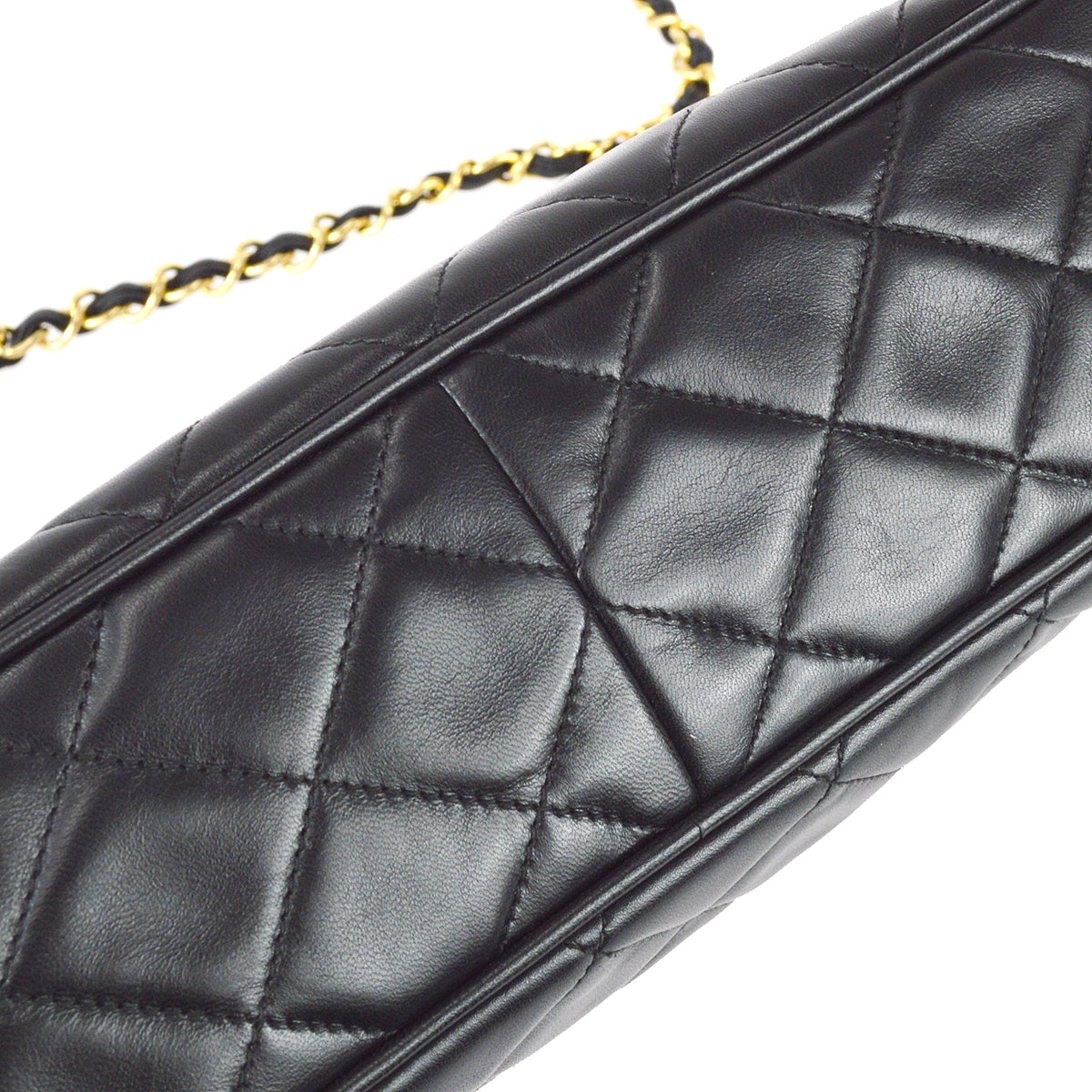 Chanel 1994-1996 Pocket Camera Bag Large Black Lambskin