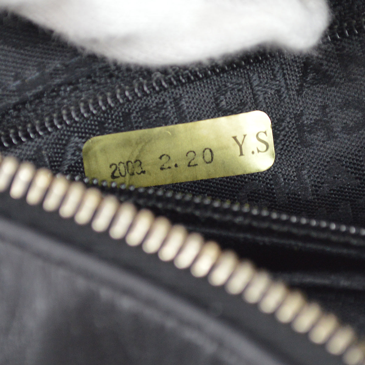Chanel 2003-2004 Choco Bar Shoulder Bag Black Lambskin