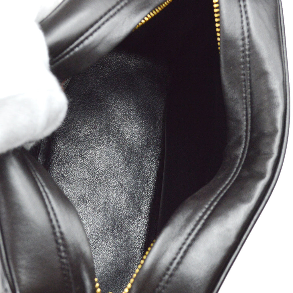 Chanel 1991-1994 Pocket Camera Bag Mini Black Lambskin