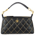 Chanel 2004-2005 Wild Stitch Handbag Black Calfskin